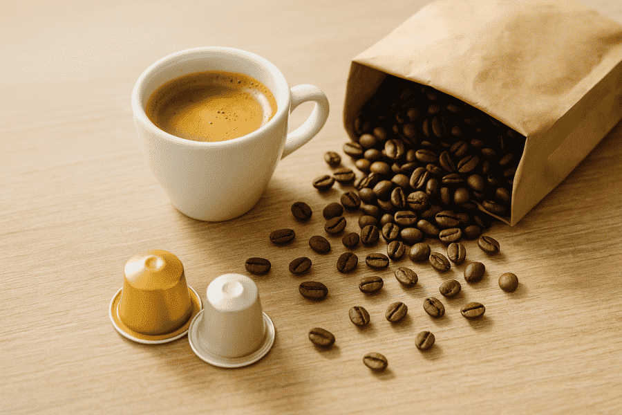 Espresso cialde vs. chicchi freschi