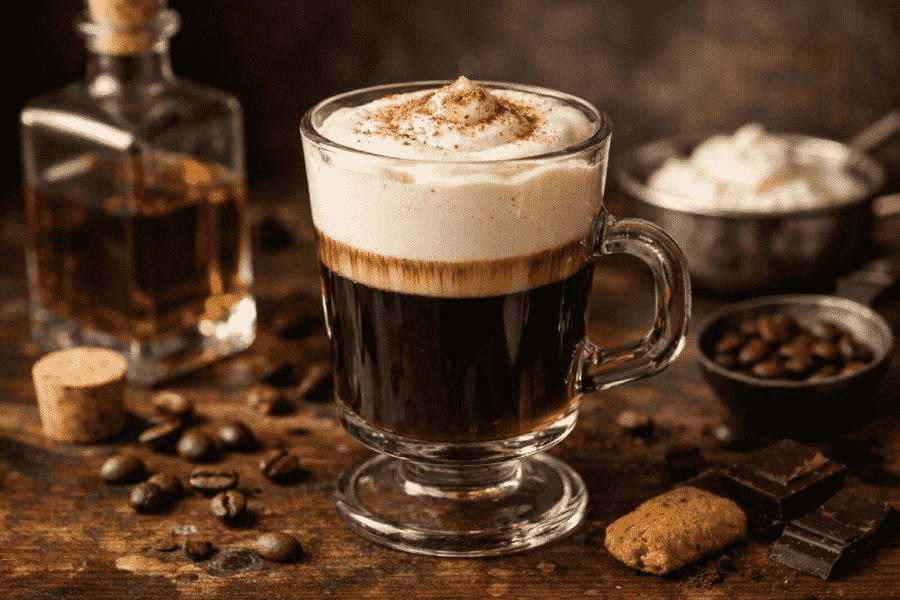 Ricetta Kiss of Fire caffè: cocktail caldo con un tocco di fuoco