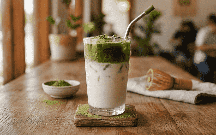 Ricetta iced matcha latte: fresco, cremoso e facile da fare