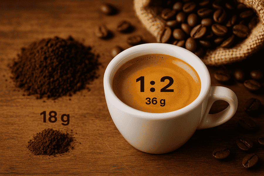 miglior rapporto caffè e acqua per un espresso
