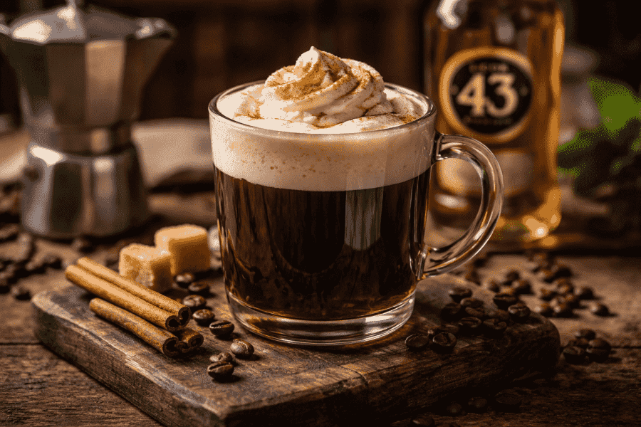 Liquore al caffè nel caffè spagnolo