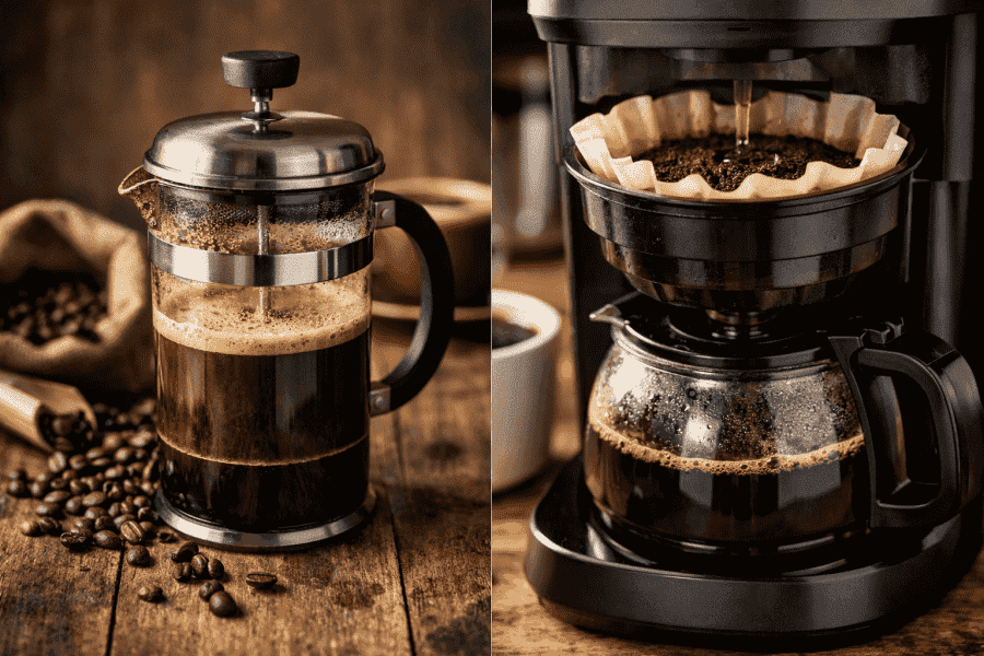 Qual è la differenza tra french press e caffè filtro?
