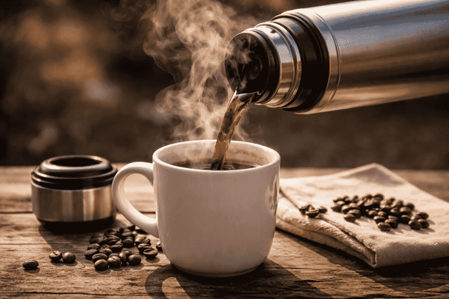 Per quanto tempo il caffè resta caldo in una thermos?