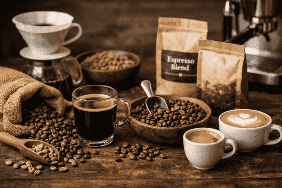 Qual è la differenza tra chicchi di caffè single origin e blend?