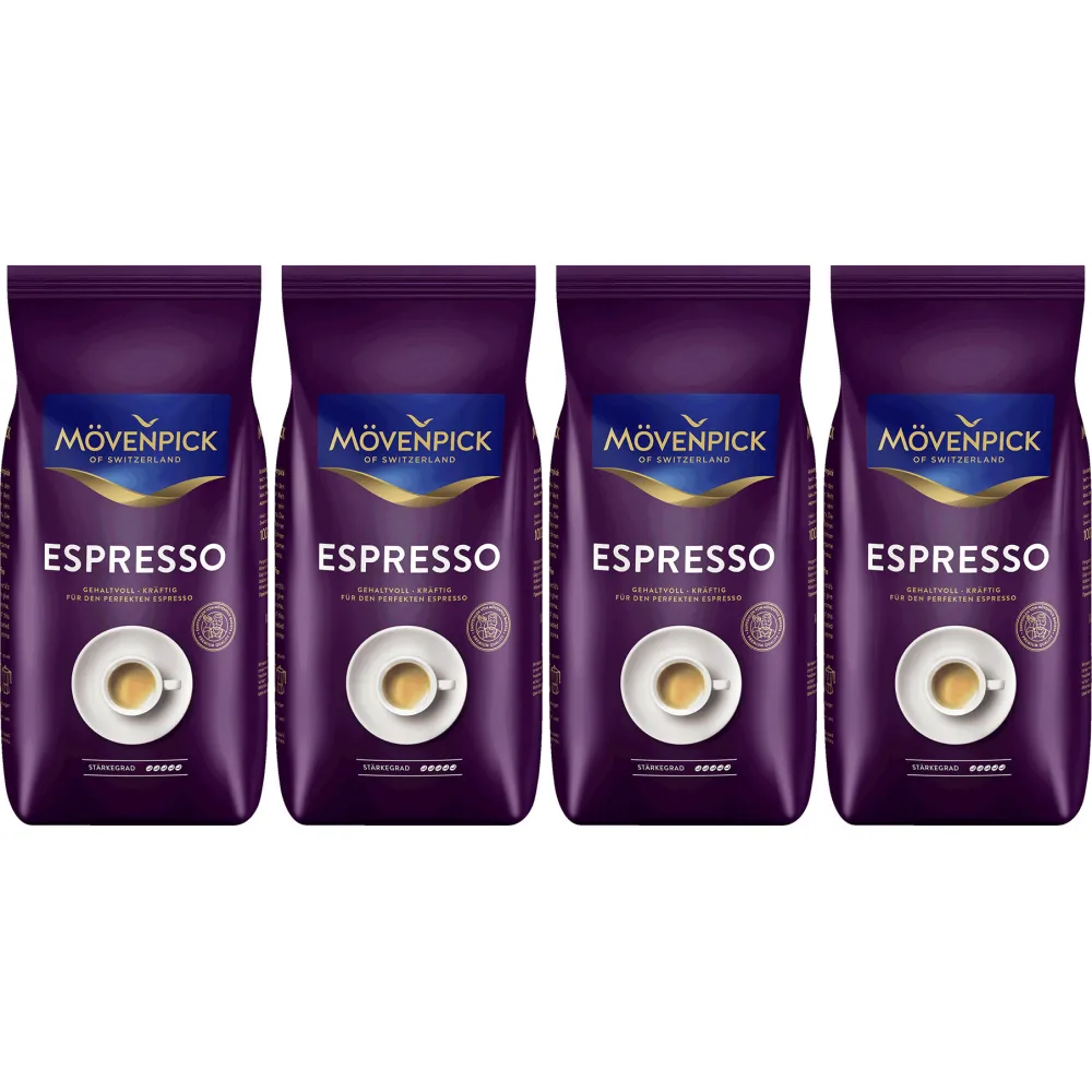 Mövenpick Espresso - chicchi di caffè - 4 x 1 kg