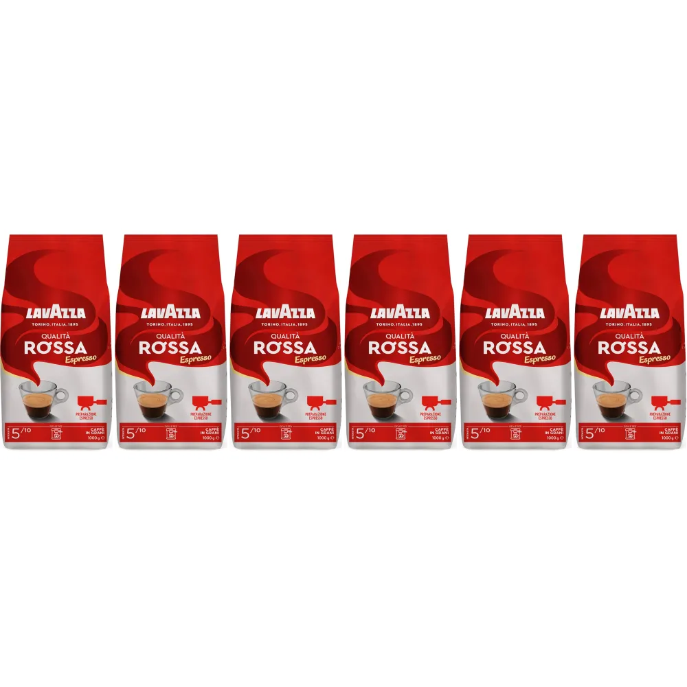 Lavazza Qualità Rossa - chicchi di caffè - 6 x 1 kg