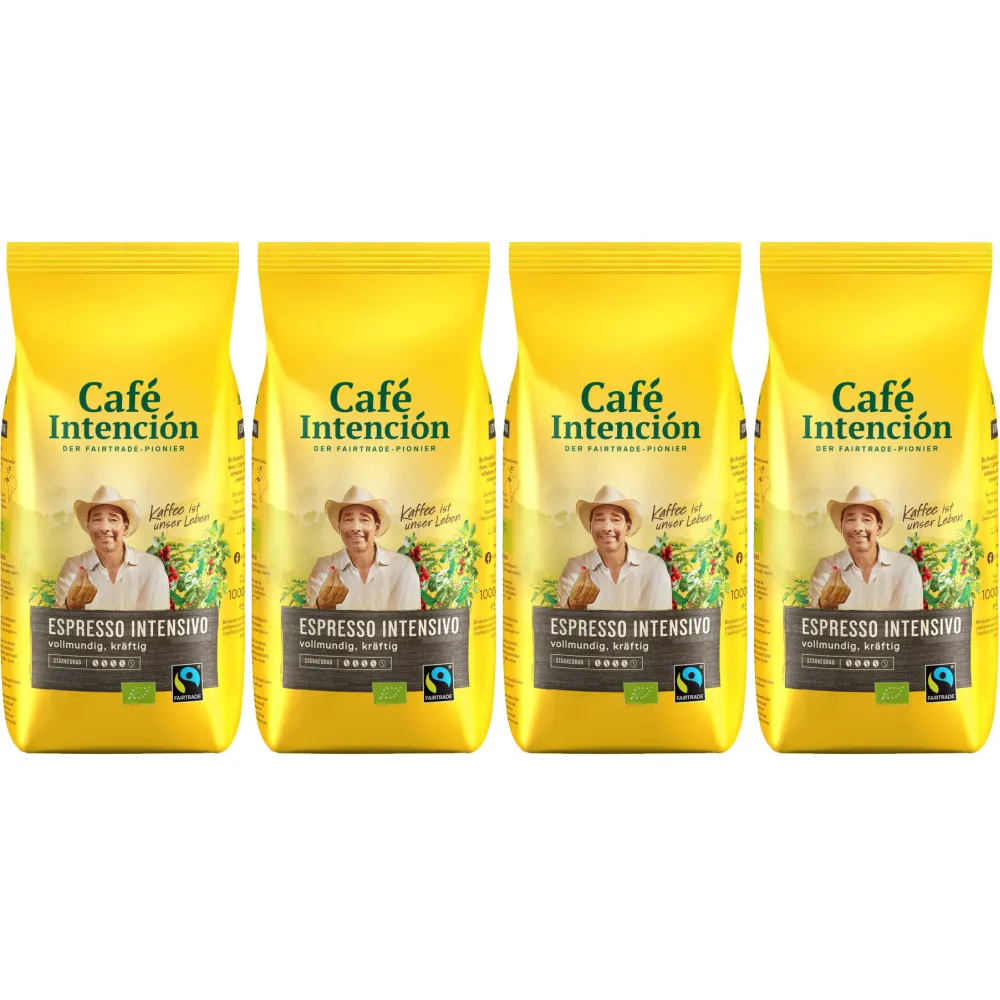 Café Intención Intensivo - chicchi di caffè - 4 x 1 kg