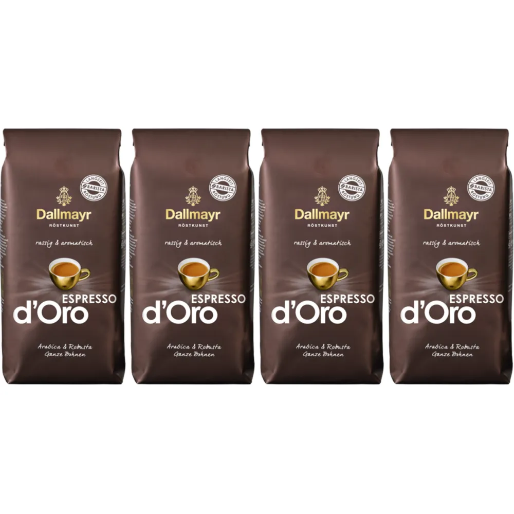 Dallmayr Espresso d'Oro - chicchi di caffè - 4 x 1 kg