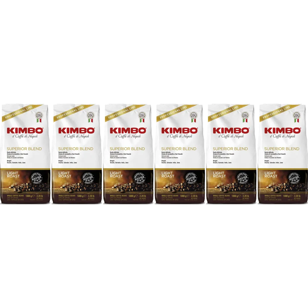 Kimbo Superior Blend - chicchi di caffè - 6 x 1 kg