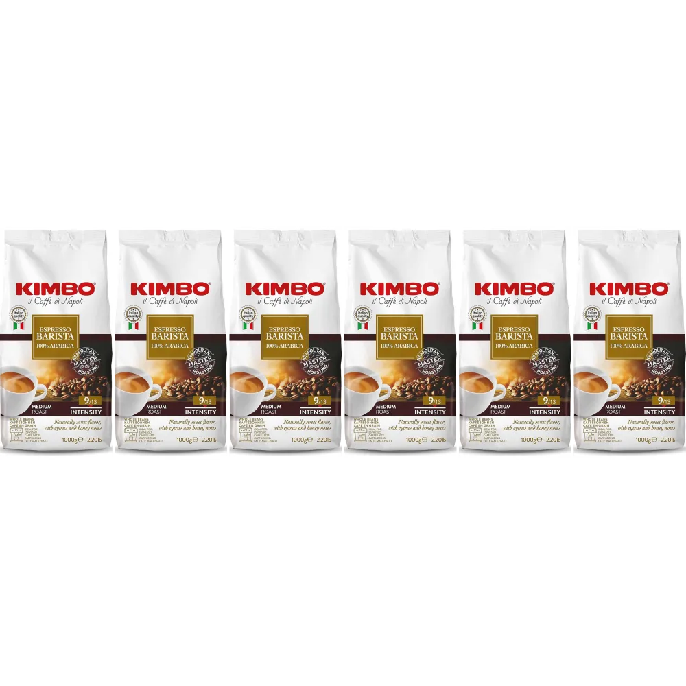 Kimbo Espresso Barista 100% arabica - chicchi di caffè - 6 x 1 kg