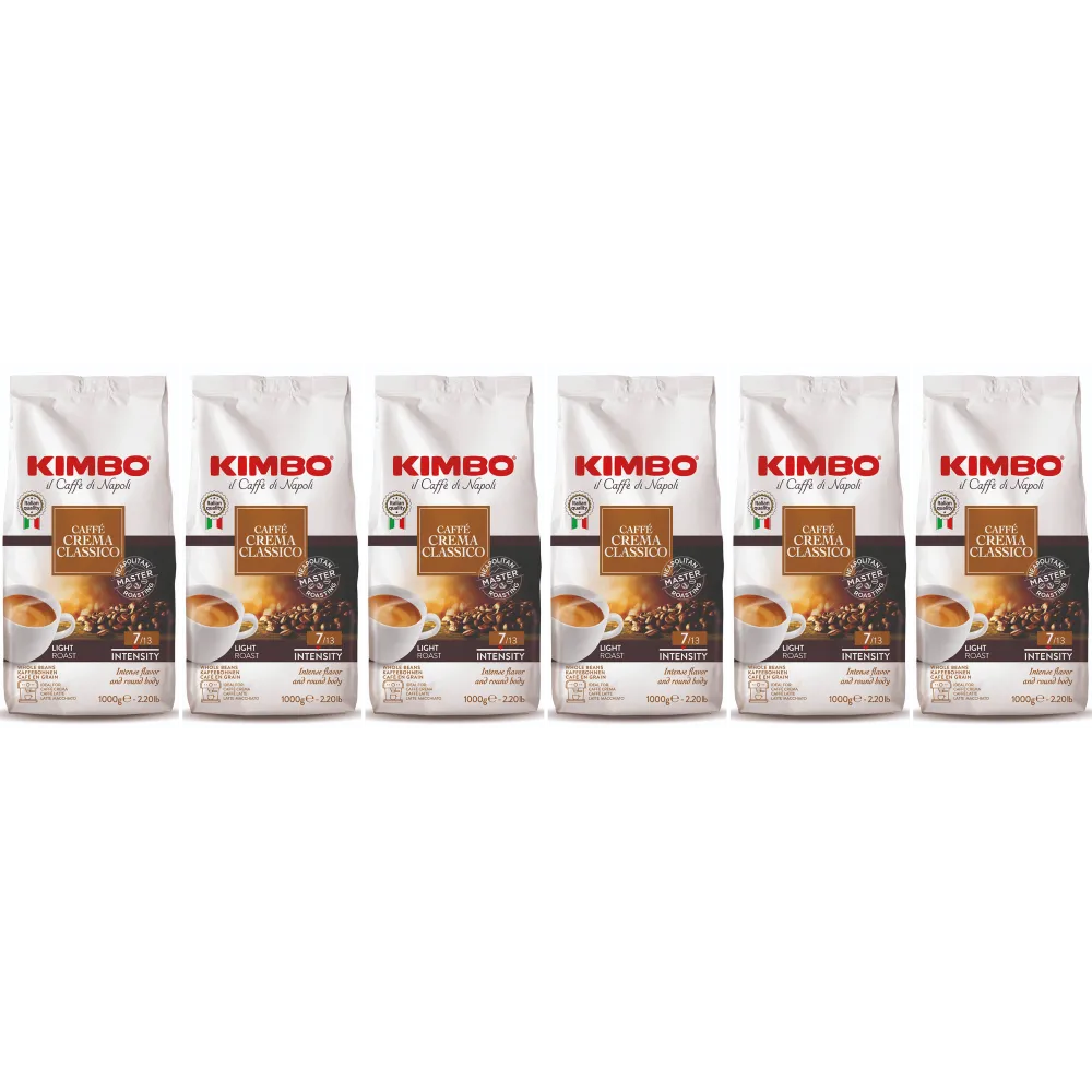 Kimbo Caffè Crema Classico - chicchi di caffè - 6 x 1 kg