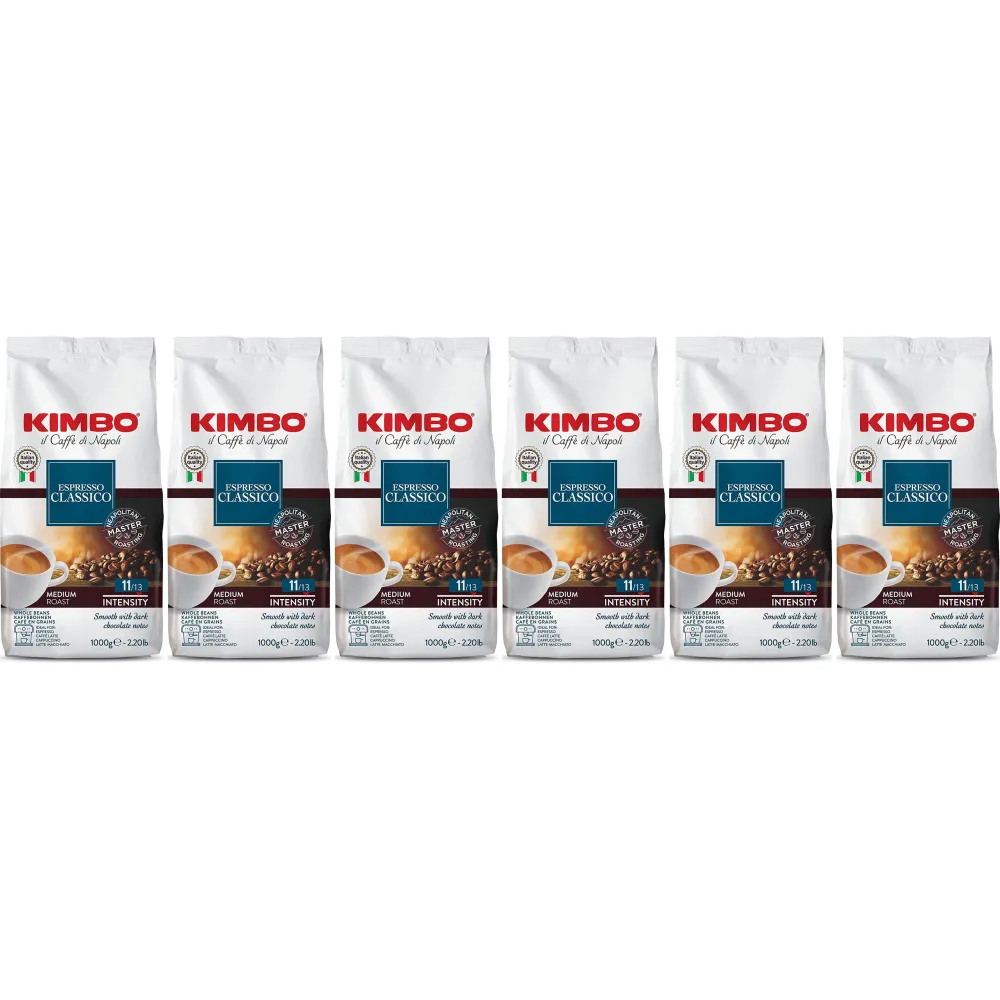 Kimbo Espresso Classico - chicchi di caffè - 6 x 1 kg