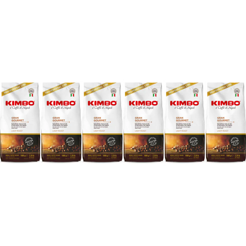 Kimbo Gran Gourmet - chicchi di caffè - 6 x 1 kg