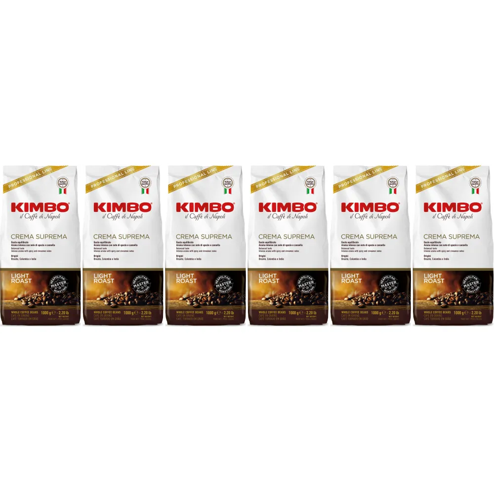 Kimbo Crema Suprema - chicchi di caffè - 6 x 1 kg