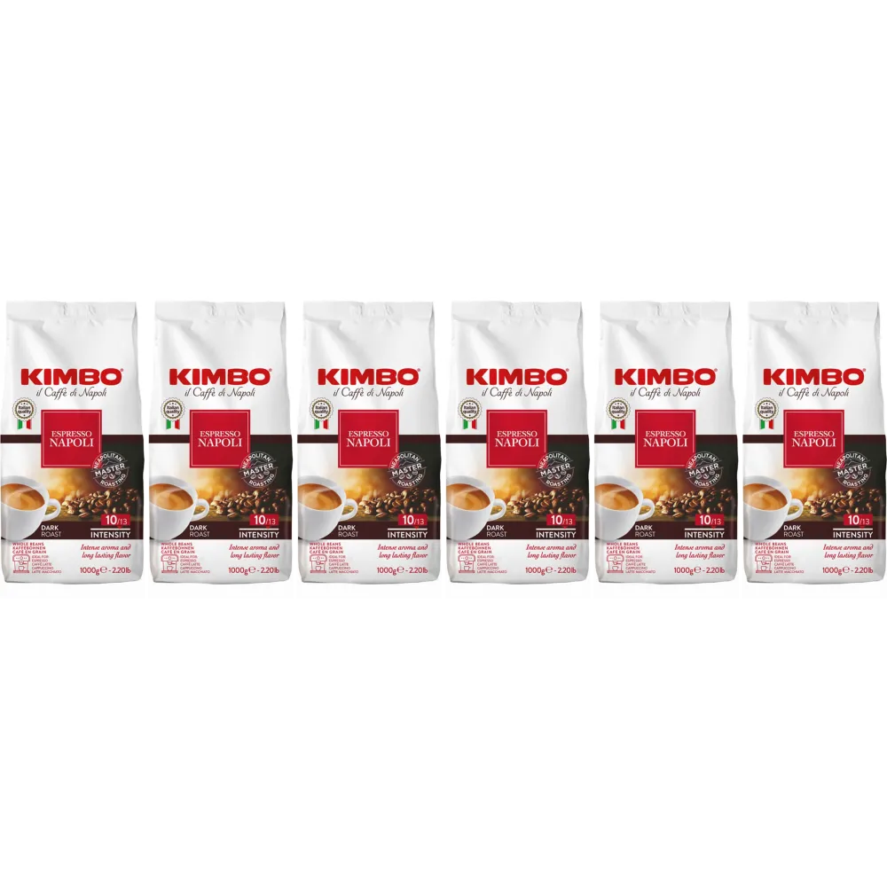 Kimbo Barista Espresso Napoli / Napoletano - chicchi di caffè - 6 x 1 kg