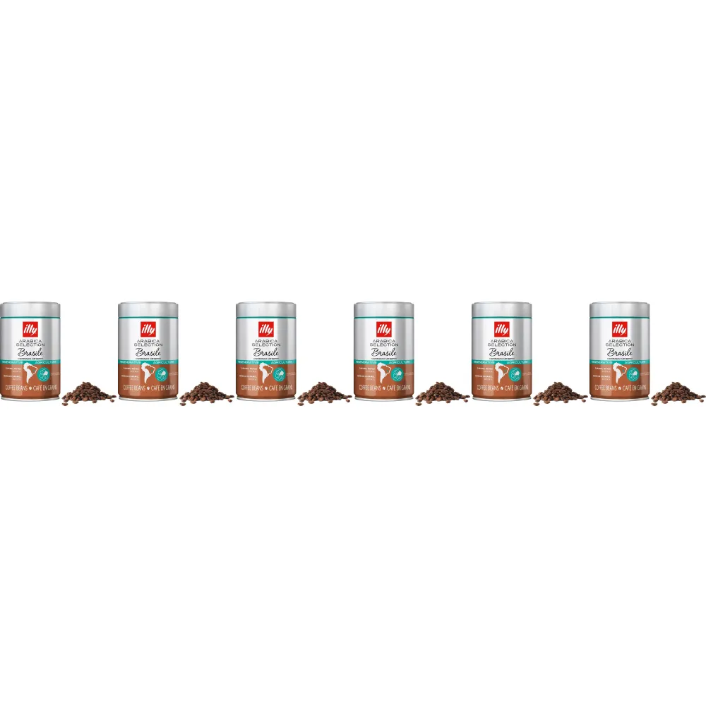 illy Arabica Selection Brasile Cerrado Mineiro - chicchi di caffè - 6 x 250 grammi