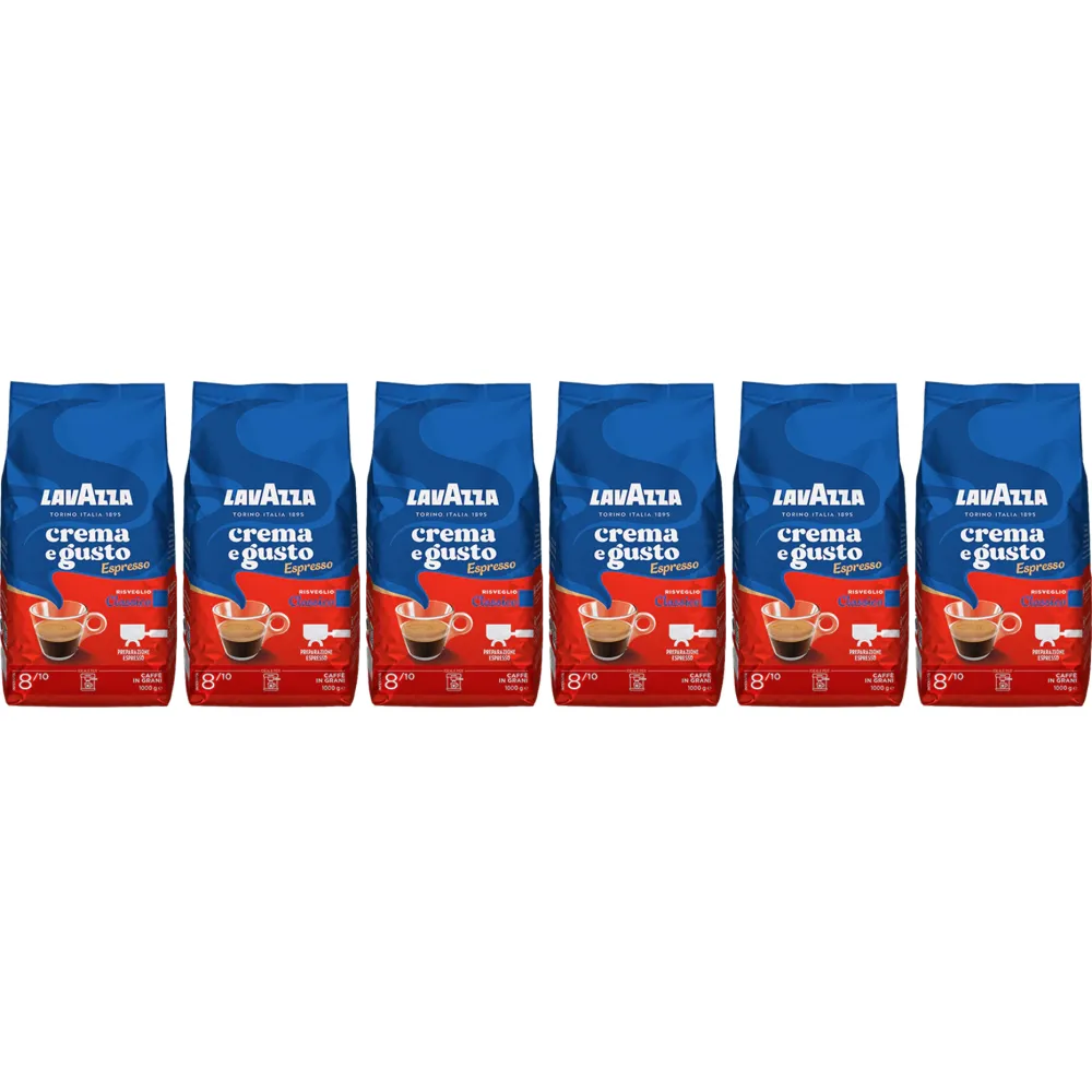 Lavazza Crema e Gusto Espresso Classico - chicchi di caffè - 6 x 1 kg