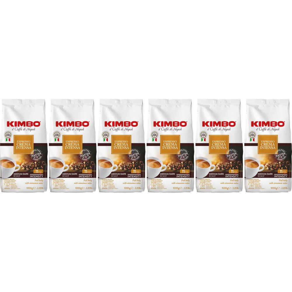 Kimbo Espresso Crema Intensa - chicchi di caffè - 6 x 1 kg