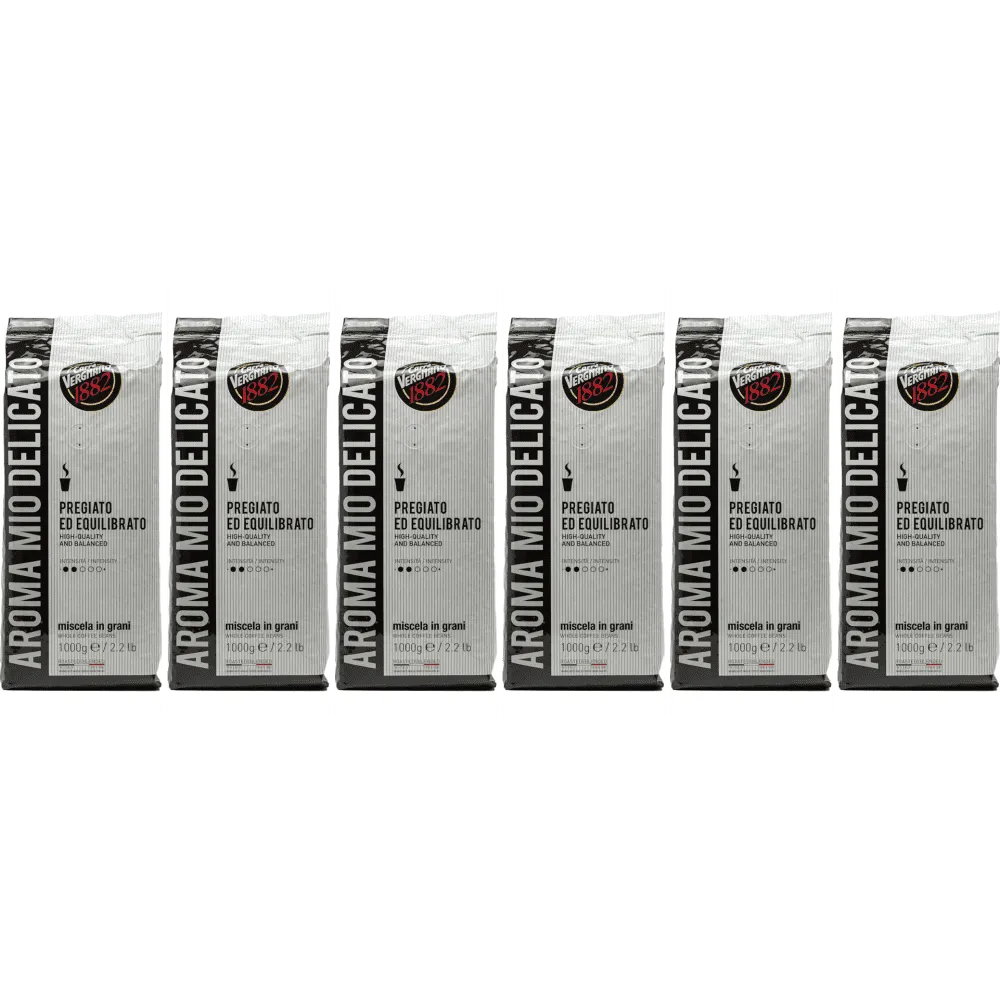 Caffè Vergnano 1882 Aroma Mio Delicato - chicchi di caffè - 6 x 1 kg