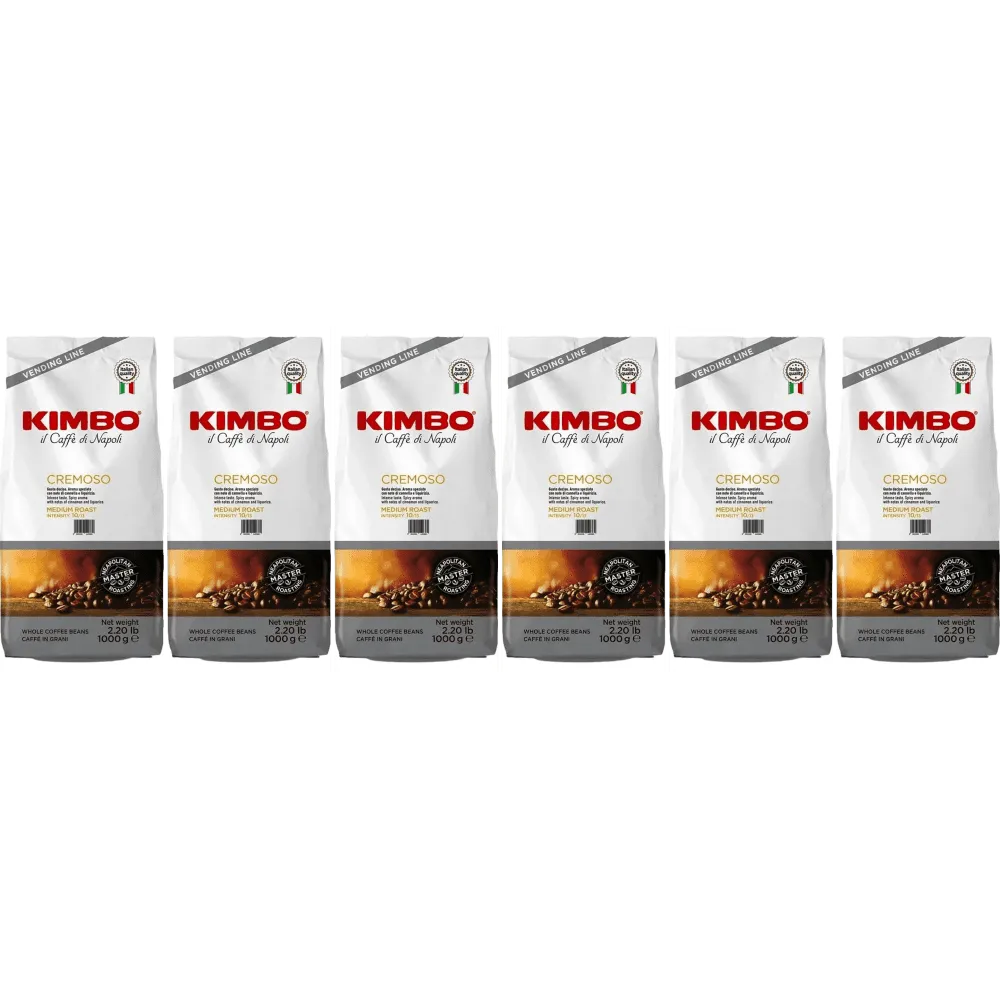 Kimbo Cremoso - chicchi di caffè - 6 x 1 kg