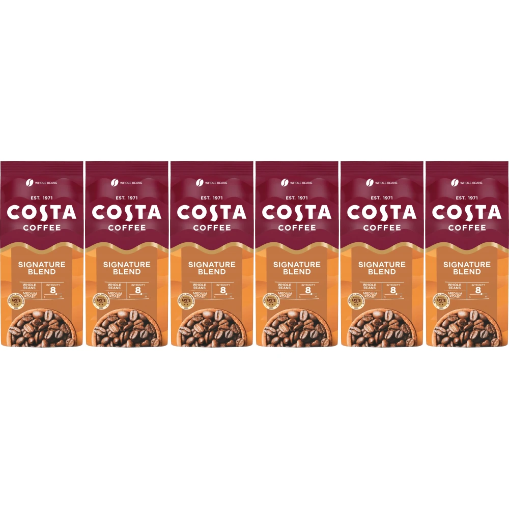 Costa Coffee Signature Blend Medium Roast - chicchi di caffè - 6 x 1 chilo