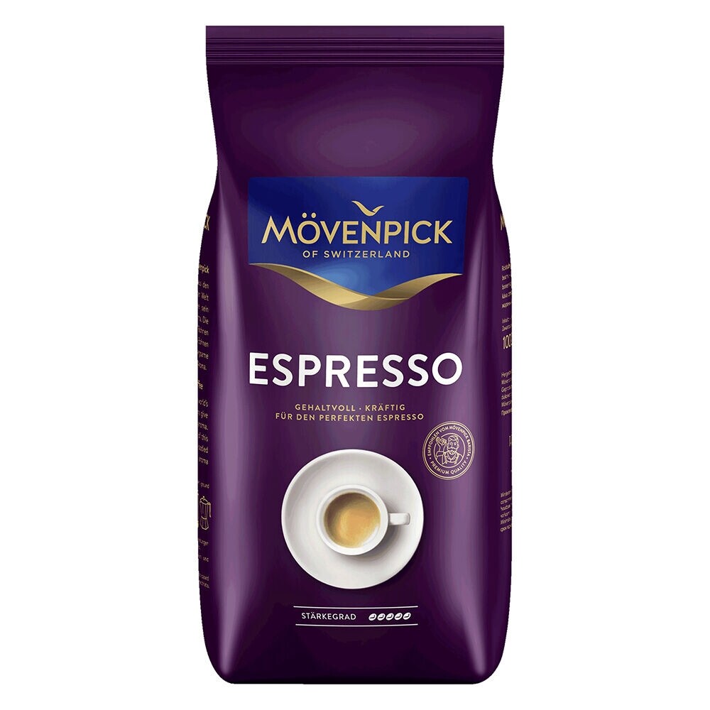 Mövenpick Espresso - caffè in grani - 4 x 1 chilo