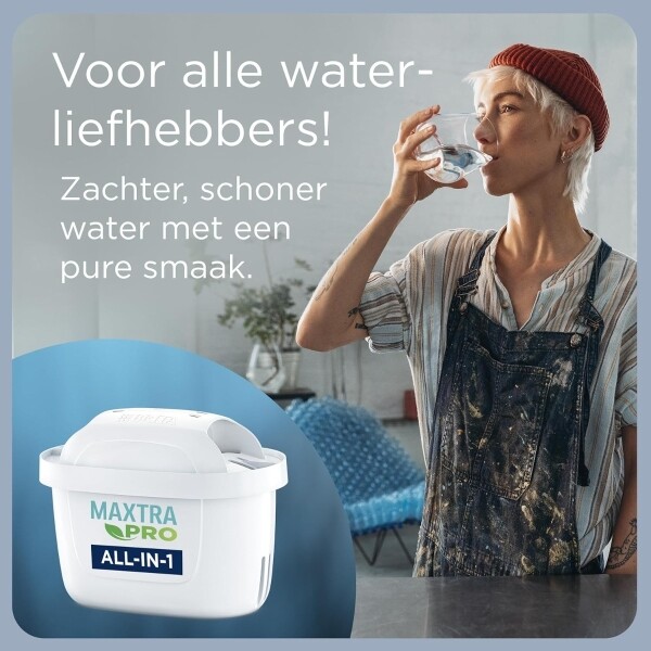 Brita - Caraffa filtrante in vetro + 1 cartuccia Maxtra 1ST