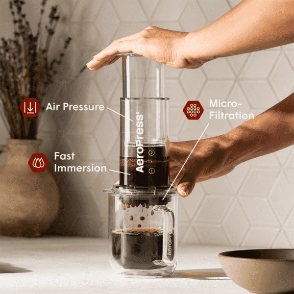 Aeropress® CLEAR Coffee Maker - koffie en espresso maker
