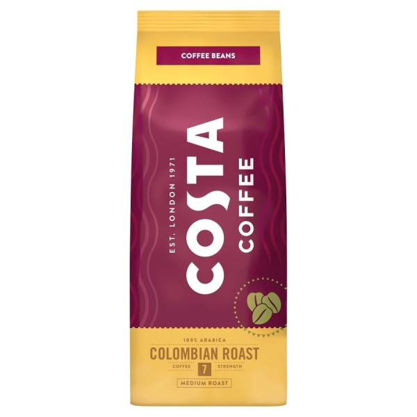 Costa Coffee Colombian Roast - chicchi di caffè - 500 grammi