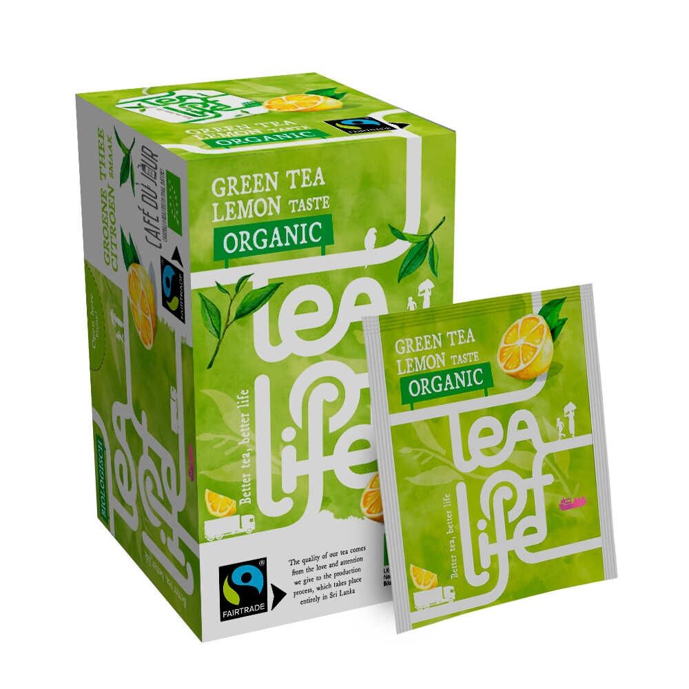 Tè Verde Limone - Biologico & Fairtrade - Tea of Life - 25 filtri