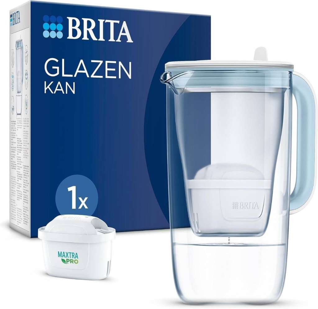Brita - Caraffa filtrante in vetro + 1 cartuccia Maxtra 1ST
