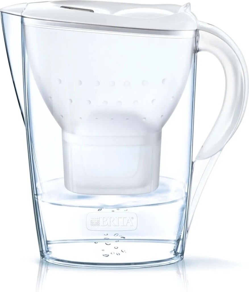 Brita - Caraffa filtrante Marella bianca + 1 cartuccia filtro Maxtra 2,4 L