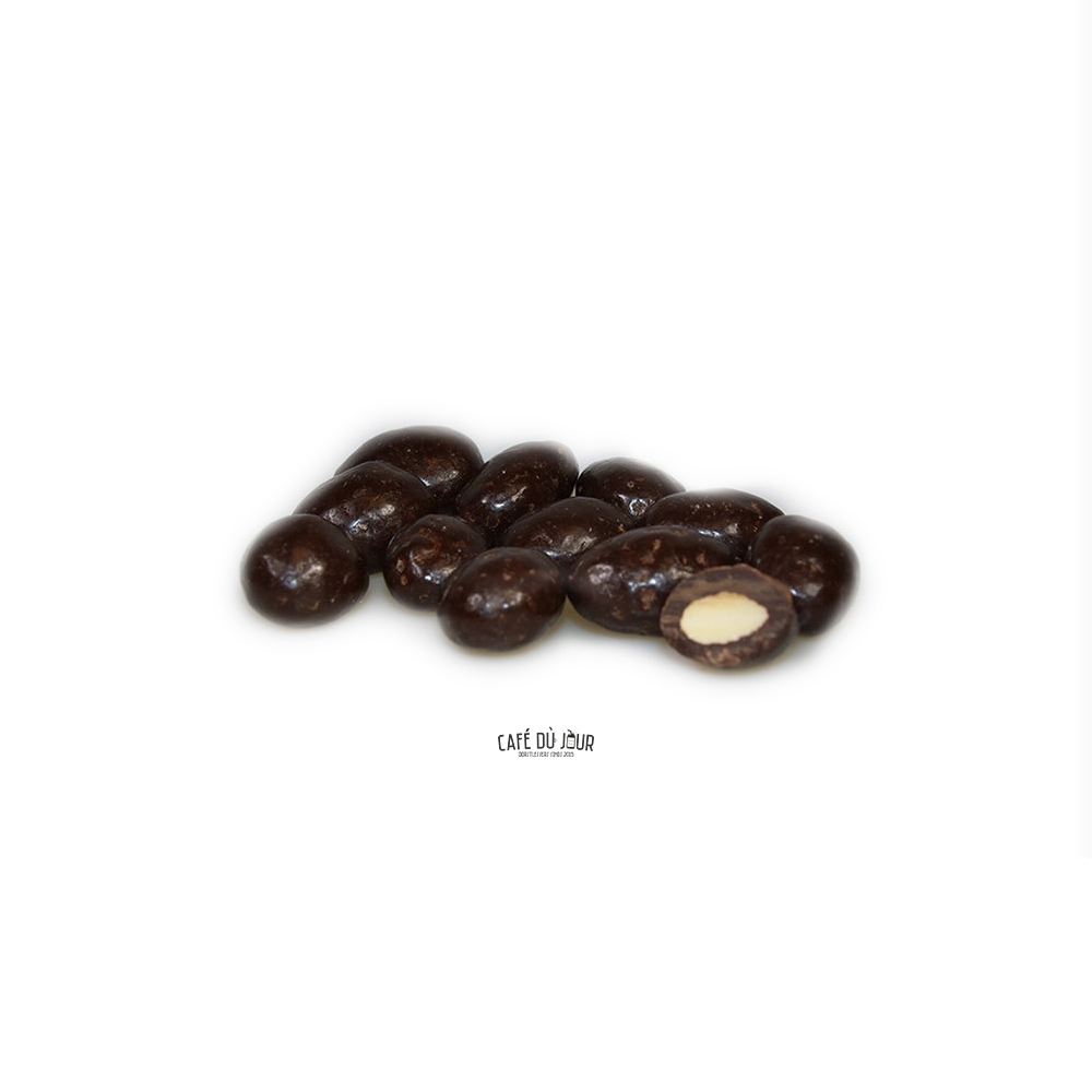 Mandorle al cioccolato fondente 250 grammi