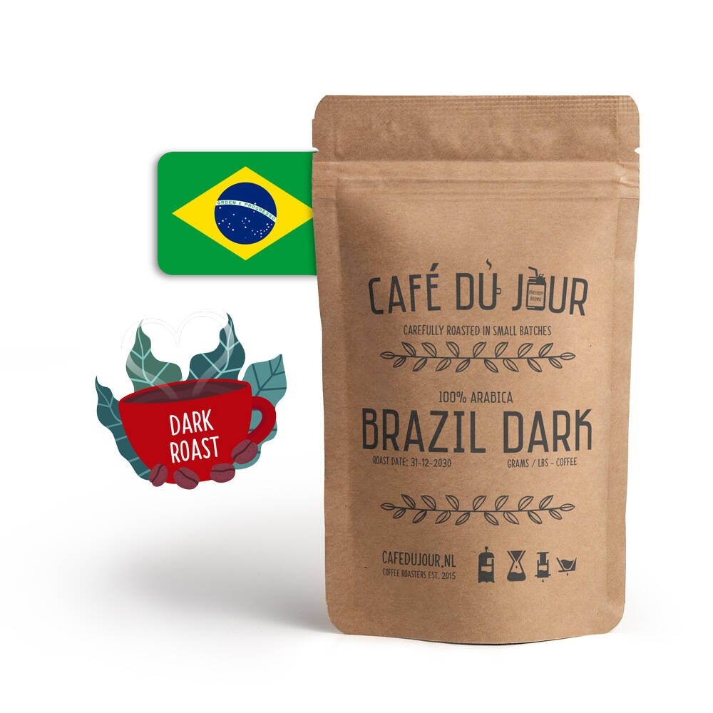 Dark Roast Brasile 100% arabica - Chicchi di caffè freschi