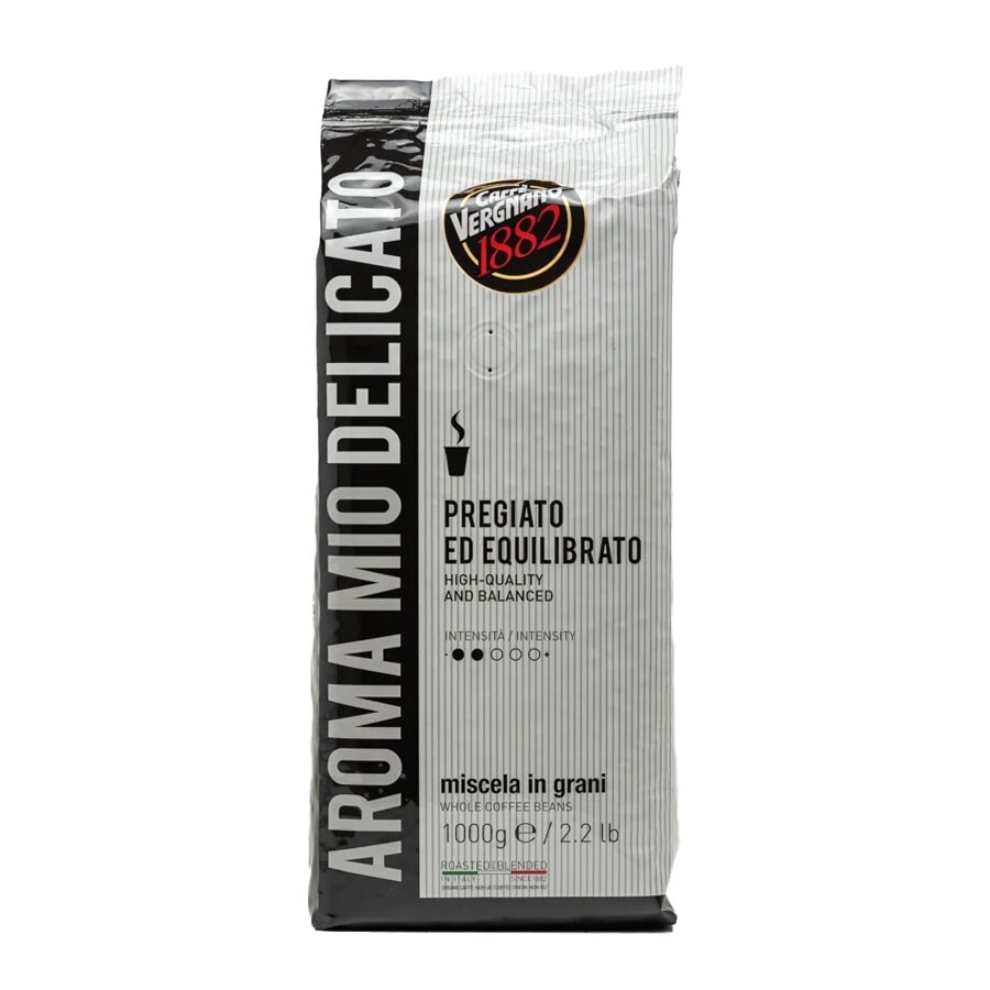 Caffe Vergnano 1882 aroma mio delicato - chicchi di caffè - 1 kg