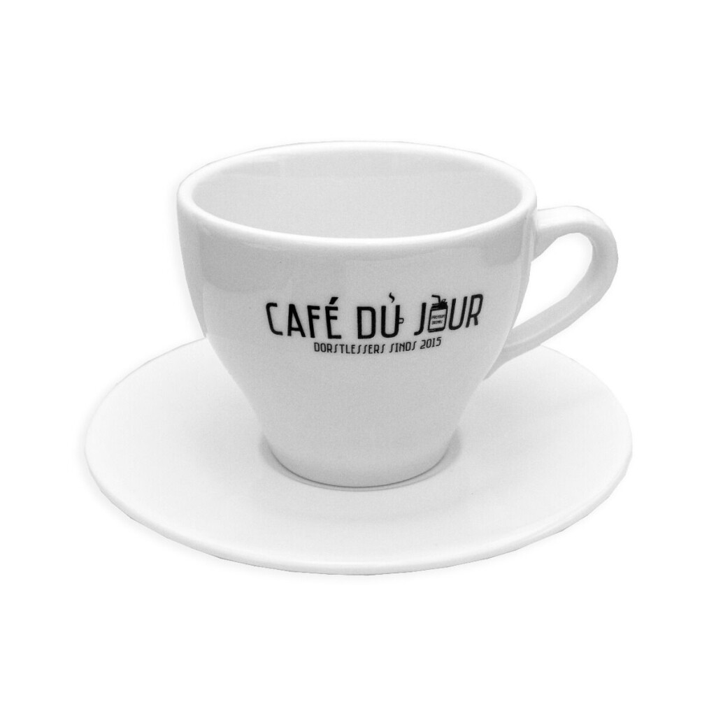 Café du Jour tazza e piattino da cappuccino
