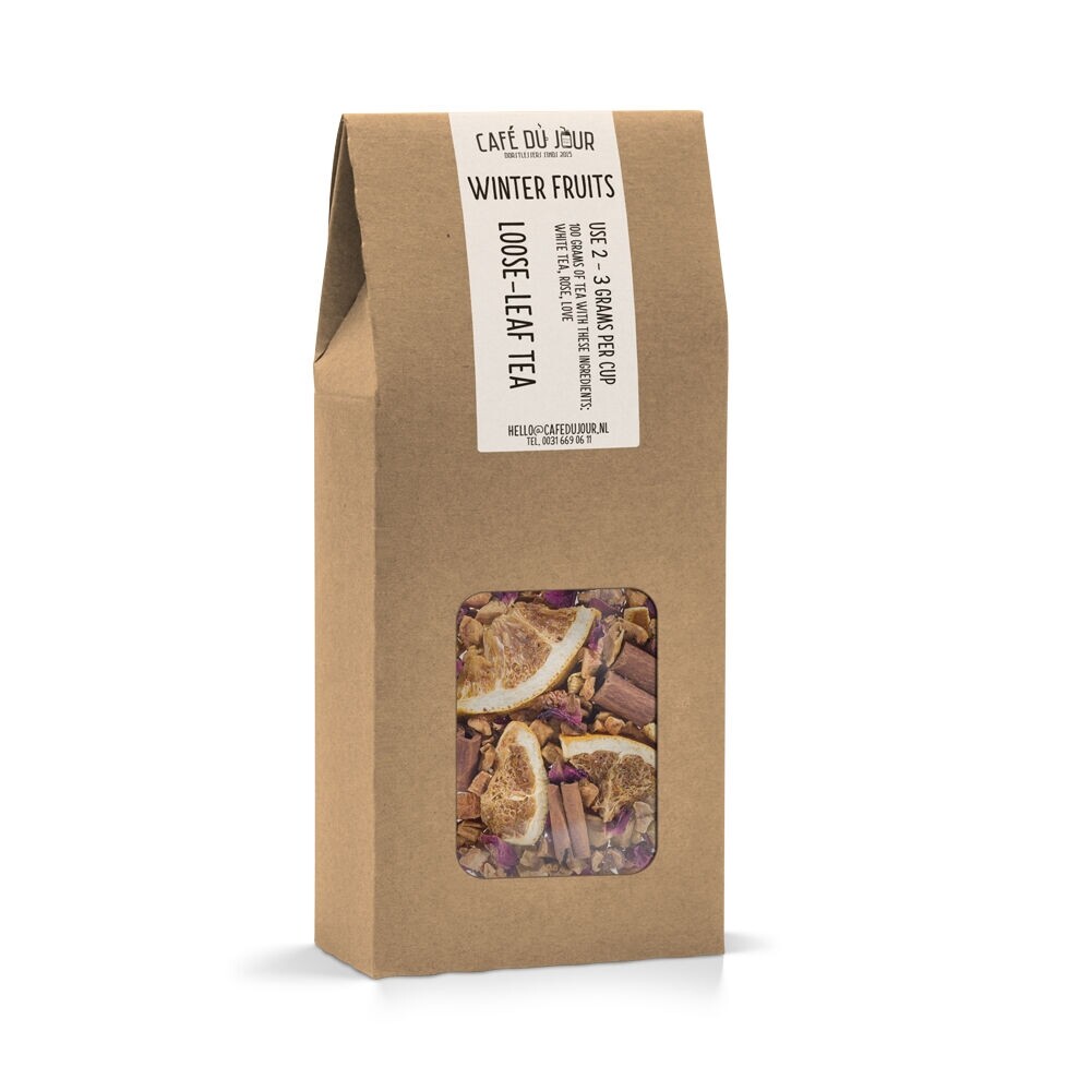 Winter Fruits - Tè alla Frutta 100 grammi - Café du Jour tè sfuso