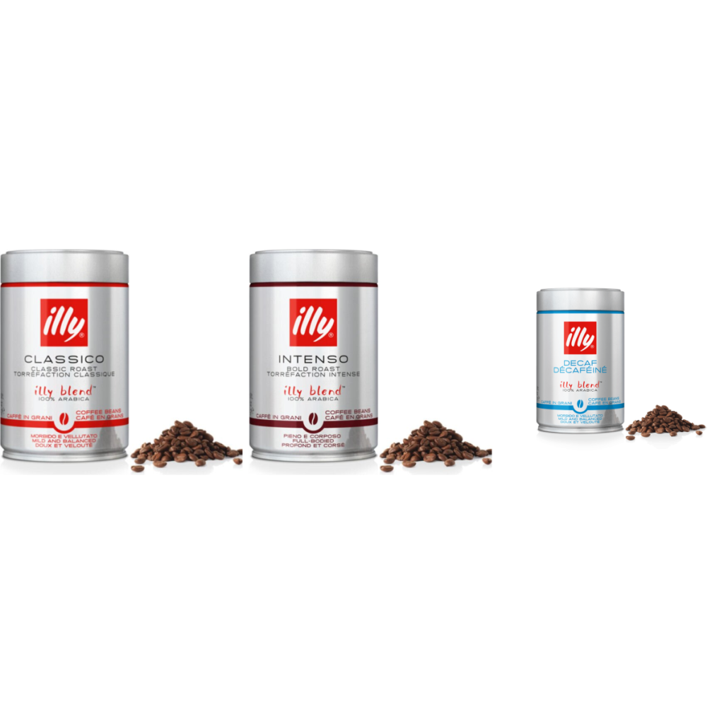 illy Confezione Degustazione Espresso con Decaffeinato - caffè in grani - 3 x 250 grammi