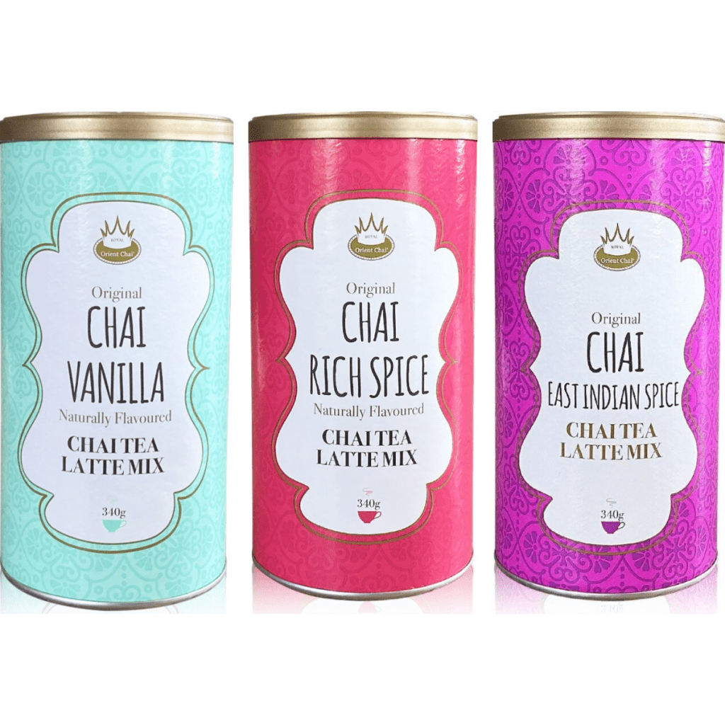 Royal Chai Latte Trio - Vaniglia, Rich Spice & East Indian Spice 3 x 340g