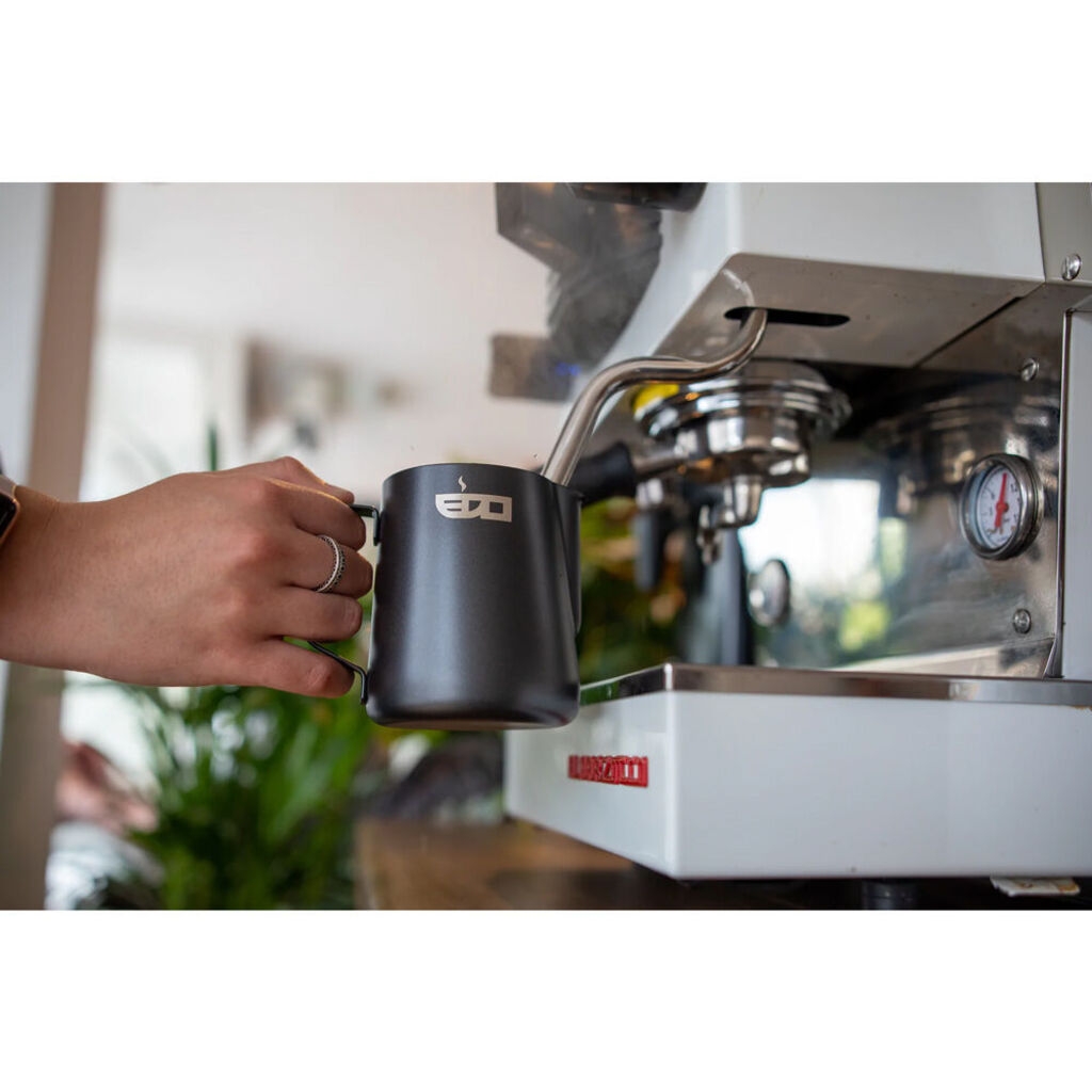 Melkkannetta - acciaio inox nero opaco - 350 ml