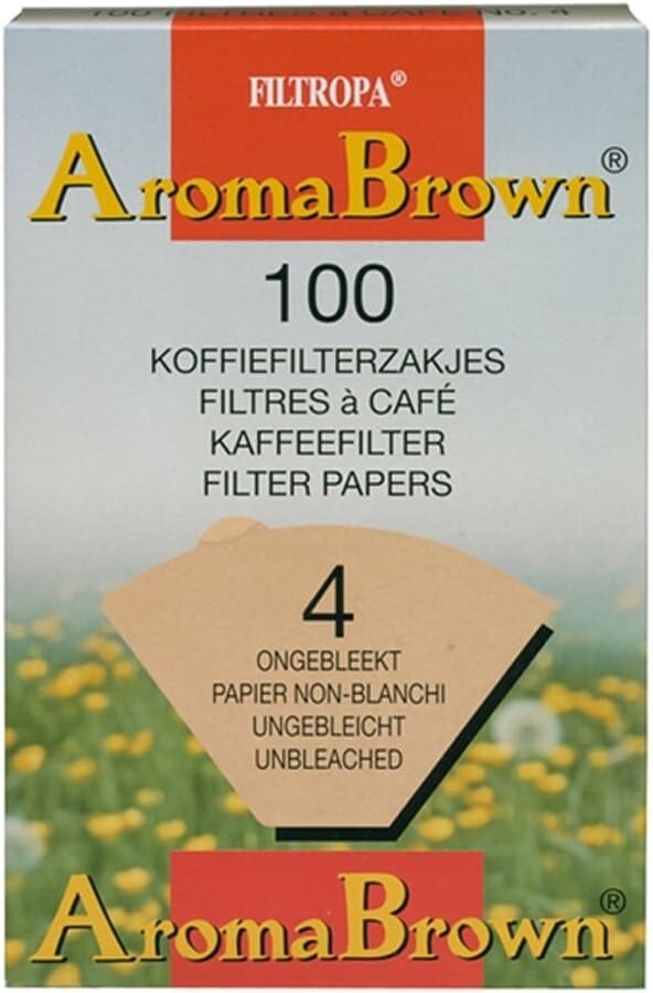 Filtropa Aroma Brown - filtri per caffè misura 4 - 100 pezzi