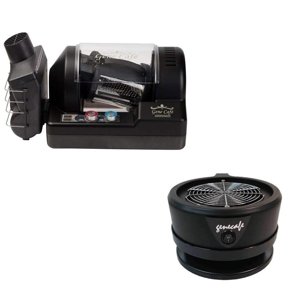 Gene Café CBR101 tostatrice per caffè (nera) pacchetto starter professionale incl. raffreddatore