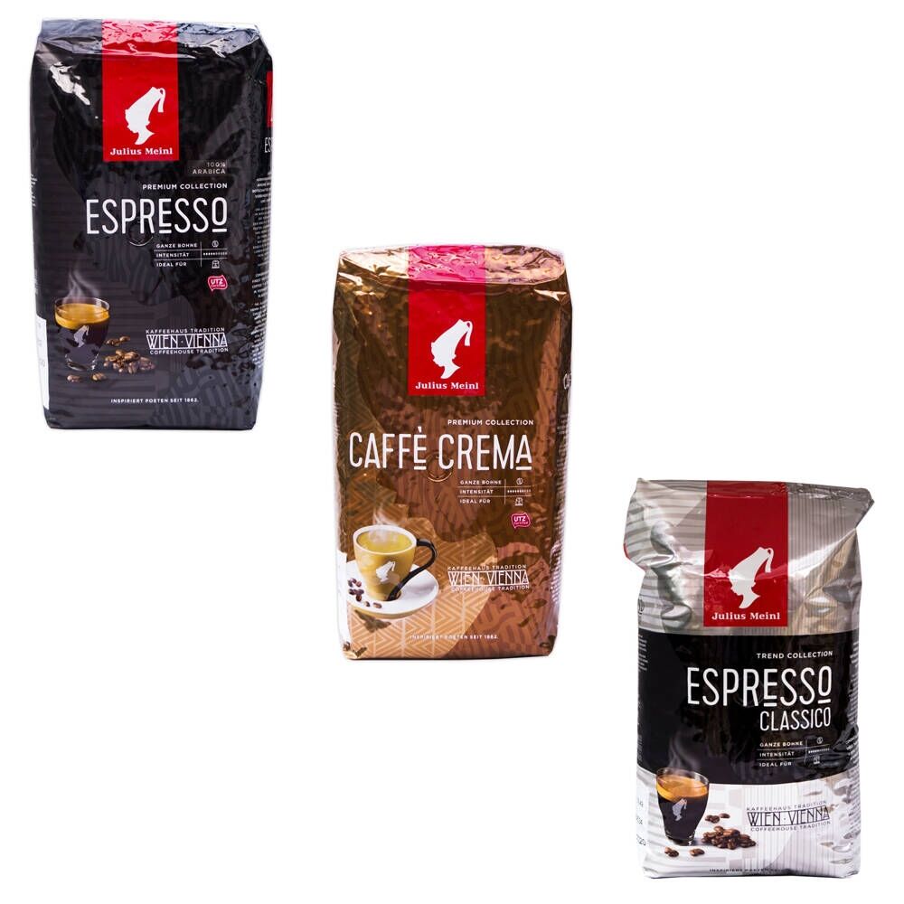 Julius Meinl confezione degustazione di chicchi di caffè 3 x 1 kg