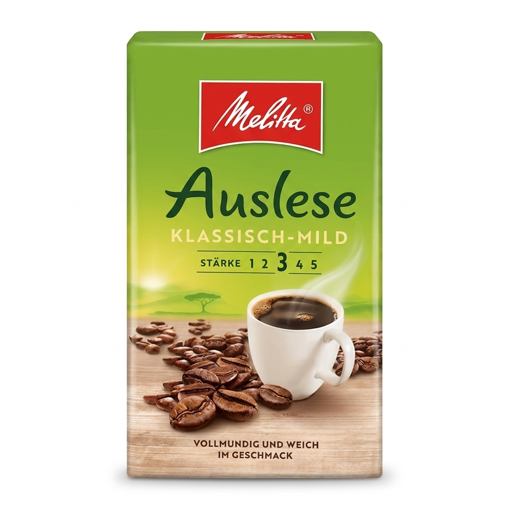Melitta Auslese Klassisch Mild - caffè macinato - 500 grammi