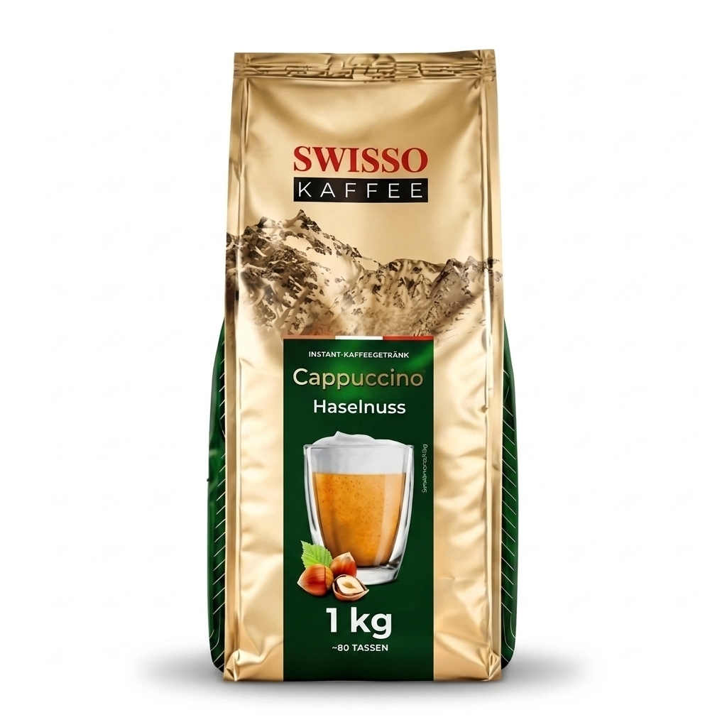 Swisso Kaffee Cappuccino Nocciola - cappuccino solubile - 1 kg