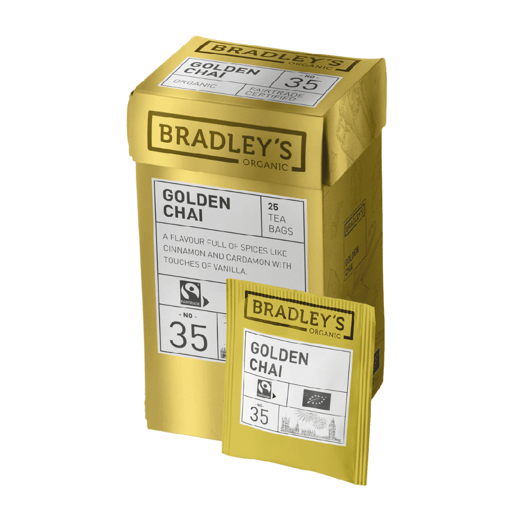 Golden Chai No.35 - Biologico & Fairtrade - Bradley's - 25 bustine di tè