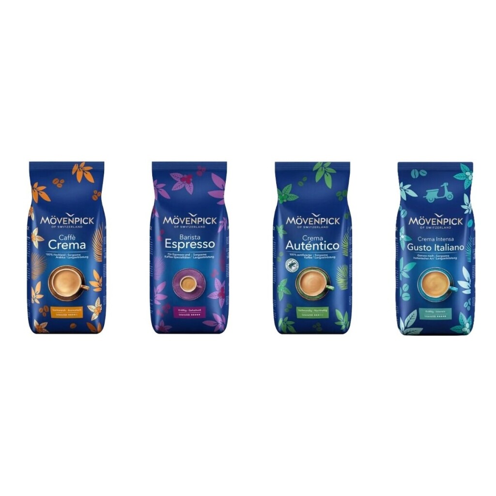 Mövenpick pacchetto degustazione - chicchi di caffè - 4 x 1 kg