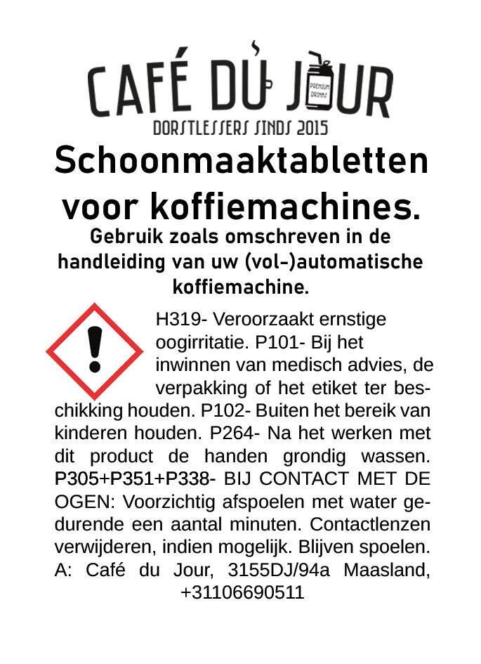 Café du Jour pastiglia detergente 1 grammo