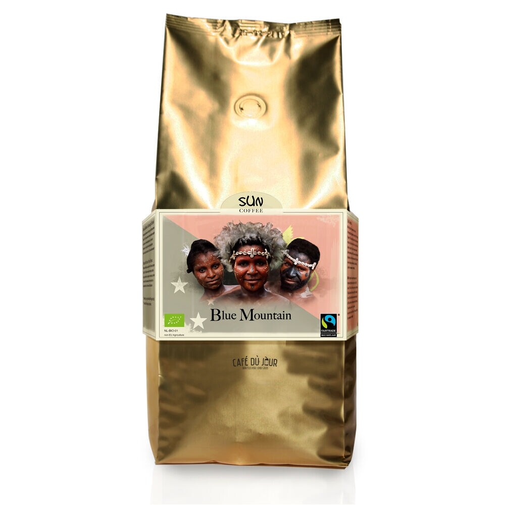 SUN Blue Mountain Fairtrade tostatura media - chicchi di caffè - 1 kg