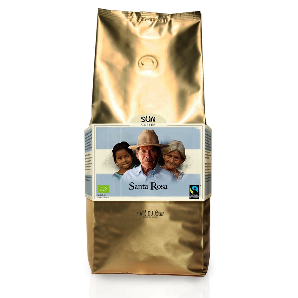 SUN tostatura media Santa Rosa Fairtrade - chicchi di caffè - 1 kg